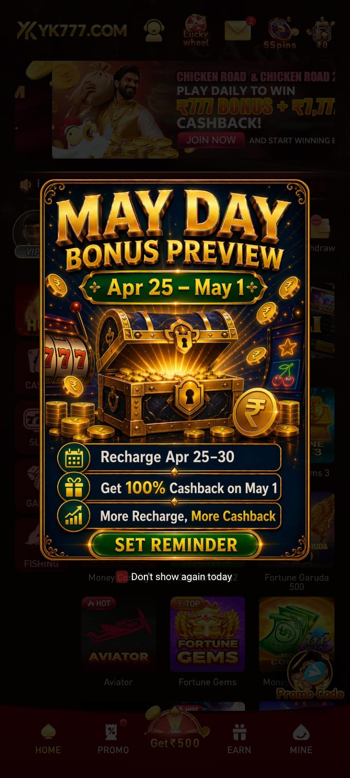 yk777 Game Bonus